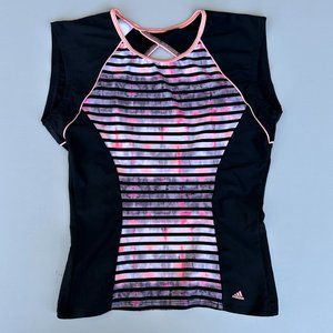 🧡 3/$15 Adidas small workout top with back keyhole